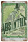 YYHMKBYY Blechschild mit Absinth-Wand-Motiv, Retro-Schild, Warnschild, Vintage-Eisenmalerei, Dekoration, lustig, zum Aufhängen, für Bar, Garten, Schlafzimmer, Restaurant, Blechschild，30 x 40 cm-63