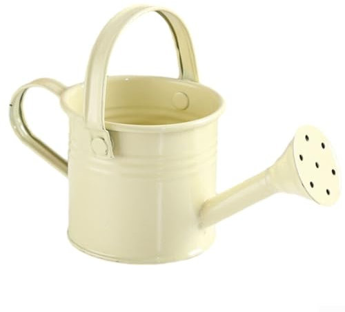 SPORTARC Arrosoir en métal vert clair, grande capacité, versement fluide sans éclaboussures (beige)