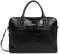 LANCASTER | Mademoiselle Business - Porte documents Cuir de Vachette Grainé Noir croco