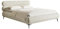 Selsey Bett Polsterbett Doppelbett 160 x 200 cm Mit Zweikammer Bettkasten Gasdruckfeder Metallrahmen Schwarze Beine Schlafbett Chenille Graubeige Roule