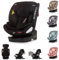 Chipolino Kindersitz Volare i-Size (40-150cm) Isofix, drehbar, SPS, Top Tether, Farbe:schwarz