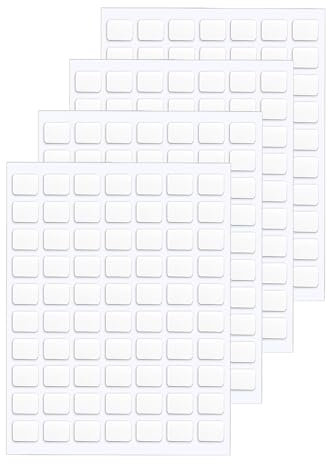 JANYUN 140 Stück doppelseitige Klebepunkte, entfernbare, runde Knetmasse, transparentes doppelseitiges Klebeband zum Basteln, spurloses Klebeband (8 x 10 mm)