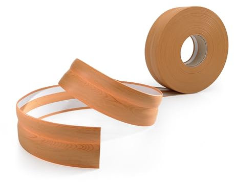 Quest Weichsockelleiste Selbstklebend 32 mm x 23 mm - PVC Sockelleiste, Abschlussleiste - Knickleiste für Innenbereich, Wand, Boden - Flexibel, Dicht, Dekorativ (Kiefer, 25m)