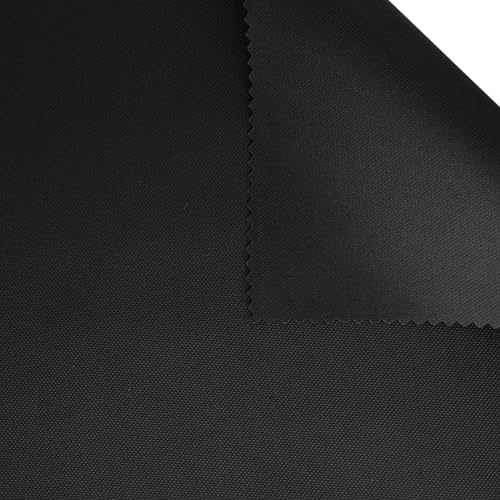 Outdoor Stoff Oxford 600D 1×1,6 m schwarz – UV-Schutz & 2-fach PU beschichtet – wasserabweisender Polyesterstoff für Zelt, Markise, Sonnenschirm, Gartenpolster & Abdeckungen