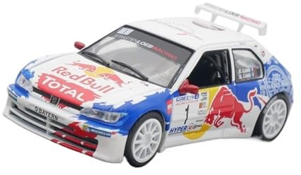 Kit Modello In Scala Di Auto In Lega 1:43 Per Peugeot 306 Maxi WRC 2017 Rally Car Giocattoli Per Bambini Collezione Per Adulti Giocattoli Metal Vehicles non RC
