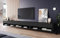 PIASKI Mobile TV 300 cm LOWBOARD A, illuminazione a LED inclusa, Mobile TV Grande, Mobile TV, Diversi colori (nero opaco)
