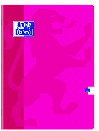 Oxford 400016252 Classique Cahier agrafé 24 x 32 cm 140 pages grands carreaux seyès Couleurs Aléatoires