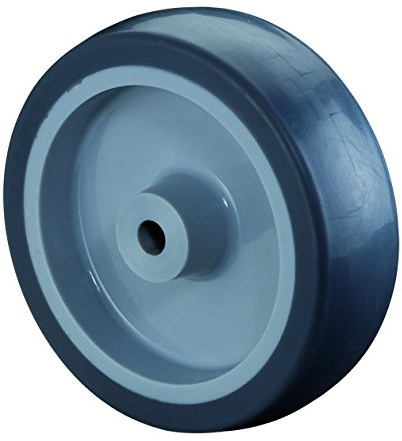 BS Rollen Gummirad, Kunststoff Radkörper, Gleitlager, 100 mm, blau/grau, A80.100