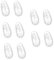5 Paare 17 mm / 0.7'' Tropfenform Silikon Brillen Nasenpads / Brillenpads Schraub System