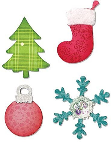 Sizzix Christmas Tree/Ornament/Snow Flake and Stocking Bigz Stanze