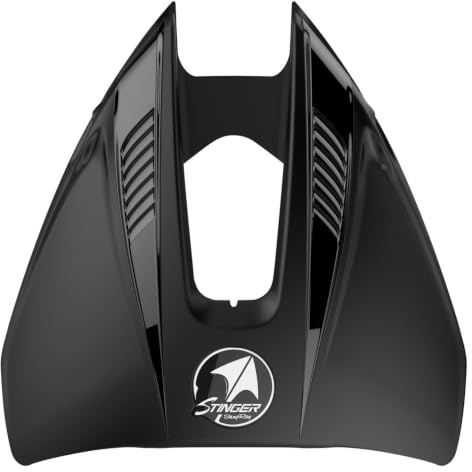 STINGRAY HYDROFOILS - Stinger Hydrofoils for 4-300 hp Boats (Black) - Engine Stabilizer Fins for Outboard/Outdrive Motors - Made in The USA