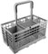 SPARES2GO Cutlery Basket Caddy Cage for Bosch Dishwasher (Removable Handle, 240mm)