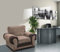 Big Corner Sofa Suite Tango 3+2 Armchair Jumbo Cord Brown (Armchair)