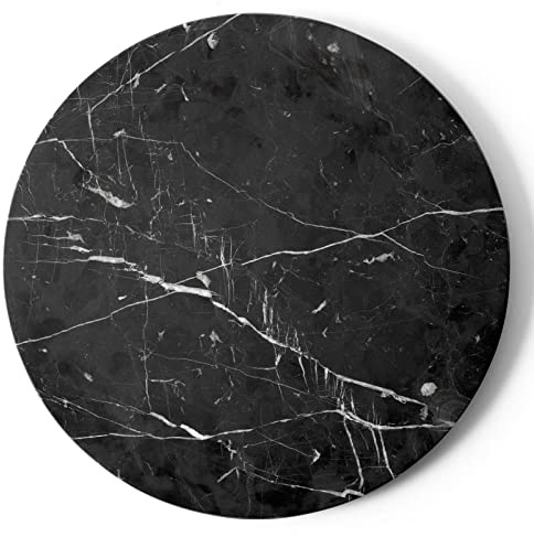 Menu - Tischplatte für Androgyne Beistelltisch Ø 42 cm, Marmor schwarz