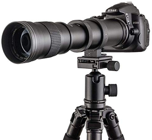 Fotga Objectif super téléobjectif 420-800 mm f/8.3-16 pour appareils photo Fujifilm Fuji X-A1 X-A10 X-A2 X-A3 X-AT X-M1 XM2 X-T1 X-T10 X-T2 X-T20 X-Pro1 X-Pro2 X-E1 X-E2 X-E2s