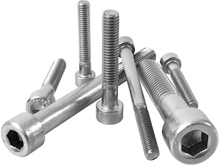 25 Stück Zylinderschrauben/Zylinderkopfschrauben (Teilgewinde) mit Innensechskant DIN 912 V2A Edelstahl M2,5/M3/M4/M5/M6/M8 // EHK-Verbindungstechnik (M6x40)
