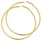 GoldChic 70MM Creolen Gold Ohrringe Damen Edelstahl Schlichte Rundohrringe Goldene Kreis Kreolen Kleine Damenohrringe Schmuck Accessoire