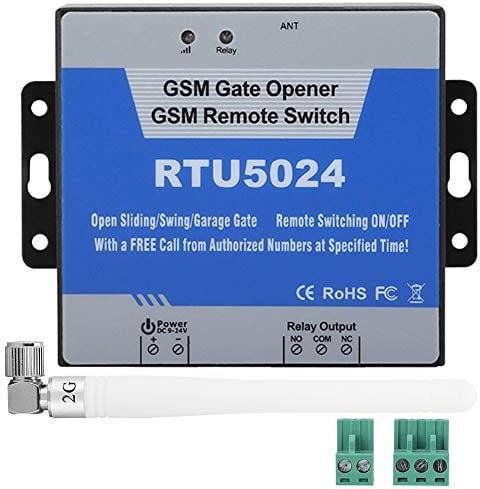 DEWIN RTU5024 Fernbedienungsschalter, GSM Toröffner Tür Tor Opener Remote, RTU5024 GSM Zugangskontrolle für Mobiltelefon Fernbedienungsschalter SMS Türsteuerung