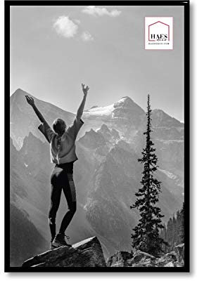 HAES DECO Bilderrahmen/Wandrahmen/Fotohalter aus Kunststoff, Easy Frame, Schwarz, 30 x 45 cm – EF6B