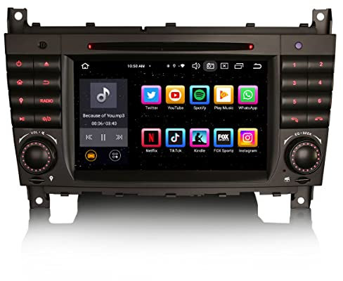8-Kern Android 13 Autoradio für Mercedes Benz C/CLC-Klasse W203 G-Klasse W463 GPS Navi DSP Bluetooth WiFi DAB + TPMS Carplay Android Auto 4GB RAM + 64GB ROM