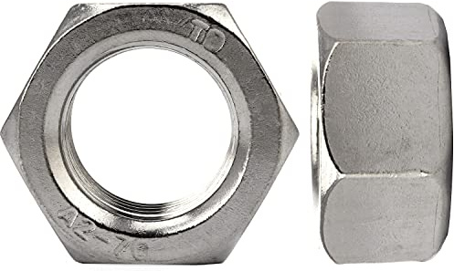 OPIOL QUALITY® Edelstahlmuttern DIN 934 / ISO 4032 M20 aus Edelstahl A2 V2A (5 Stück) Sechskantmuttern Mutter Schraubenmutter Sechskant-Mutter Rostfrei Muttern