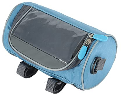 SPYMINNPOO Fahrrad-Lenker-Fronttasche,Radfahren Fahrrad-Lenkertaschen wasserdichte Fahrrad-Front-Aufbewahrungstasche mit Abnehmbarem Schultergurt für Handy-Navigation(Blau) Radfahren Andere Reiten