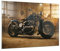 ARTTOR Bilder auf Glas 100x70cm Glasbild Harley-Davidson Motorrad Motor Groß Wanddeko Bild im Glas Schlafzimmer Küche Deko Wandbilder Dekoration Wohnzimmer Modern Wand Kunstdruck Art GAA100x70-4233