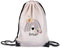 GRAZDesign Turnbeutel Kinder personalisiert mit Namen, Regenbogen Beutel - Sportbeutel für Mädchen Schmetterling, Kinder Tasche für Sport, 100% Polyester, Farbe Natur