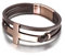 Aotiwe Armband Herren, Armband Beste Freundin Mehrschichtiges Kreuzweben Braun Leder 21cm Geschenk für Sie