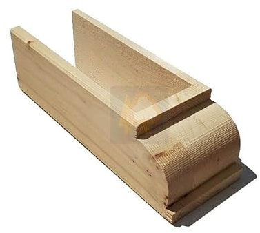 Generico Copristaffa in Legno di Abete per Travi da cm 8, 10, 12 Coperture Pergole Gazebo - Dimensione Disponibile: per Trave da 12 cm
