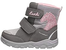 Lurchi Baby-Mädchen Kalea-Sympatex Lauflernschuh, Grey PINK, 26 EU Weit