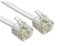 Cavo Piatto Telefonico RJ11 a RJ11 6P4C Modem Telefonico Router Fax DSL VDSL Internet 15M (Bianco, 15 Metri)