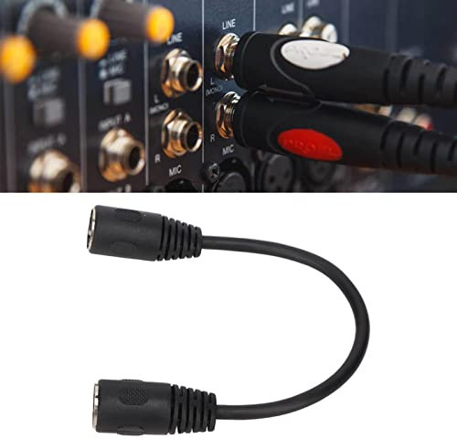 Câble DIN 8 Broches Femelle vers Femelle, Fil de Cuivre Pur en PVC Connecteur Audio AV Stéréo 0,2 M 0,66 Pieds, Adaptateur de Connecteur de Câble de Prise DIN Plug and Play