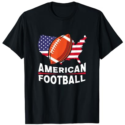 American Football | USA Amerikanische Flagge | Fußballspieler T-Shirt