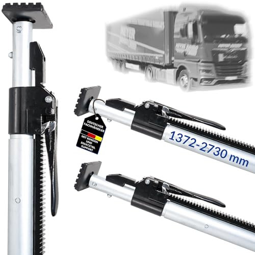 NTG Barre de Serrage Barre de Blocage, Latte de Blocage, Acier, 1372-2730 mm, sécurisation du Chargement et du Transport pour Voiture Camion remorque Camping-Car et camionnette (2 pièces)