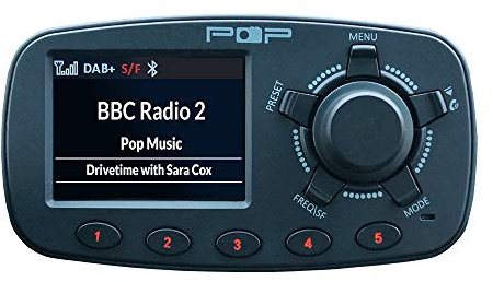 POP your Car DAB/DAB+ Radio Adapter Bluetooth FM Transmitter Handsfree Call Car Kit With 12v Power Jack/USB Charge Port/AUX Output/DAB Antenna