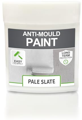 ClimaShield Anti Mould Paint - Pale Slate, 75ml Sample - Anti-Mould Paint for Bathrooms, Kitchens & Bedrooms. Effective Damp Seal for Walls & Ceilings to prevent the growth of Mold & Mildew