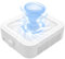 CGBE Nail Dust Collector, 120W Low Noise Dust Collector Nail Tech with Strong Suction Power, Professional 3-Speed Adjustment Nail Dust Collector Quiet for Nail Salon with Reusable Filters, White