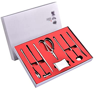 Couverts à Fruits de mer Outil de fruits de mer en acier inoxydable Set 8 pièces avec boîte cadeau Outils essentiels for manger des fruits de mer for la maison, l'hôtel, le restaurant ou le cadeau Out