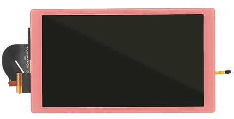 Yanmis Écran de Remplacement Switch Lite, LCD rétroéclairé OEM et écran Tactile, Répare Les écrans Fissurés, Saturation des Couleurs élevée, Installation Facile (Rose)