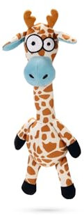 Beeztees Hundespielzeug | weicher Plüsch | mit Quietscher | verschiedene Modelle und Größen | (große Giraffe)