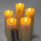 Jialine Flameless Candles 5 6 7 8 9 Set of 5 Ivory Real Wax Battery Candle,Realistic Dancing Flickering Wick led Candles with 24 Hour Timer and 10 Key Remote Control for Parties,Home,Christmas