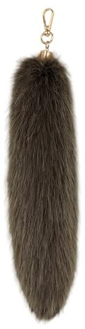 Factorys Schlüsselanhänger Dekorativer Fuchsschwanz Anhänger Weiche Flaumig Fell Schwanz Schlüsselring Damen Tasche Zusätze Schlüsselketten Handtasche Rucksack Dekoration
