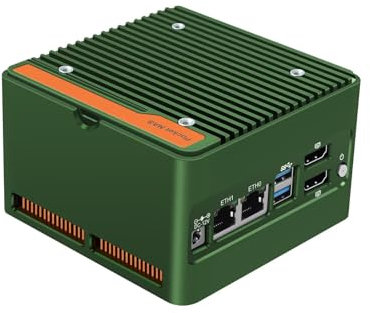 PeeliCeeli 4 Bay NAS Mini PC with 4 x NVMe, N200 Micro NAS Server for Home Pocket, Dual 2.5GbE i226V Network Attached Storage with USB3.2, Win 11 Pro, Barebone (NO RAM/SSD/OS)