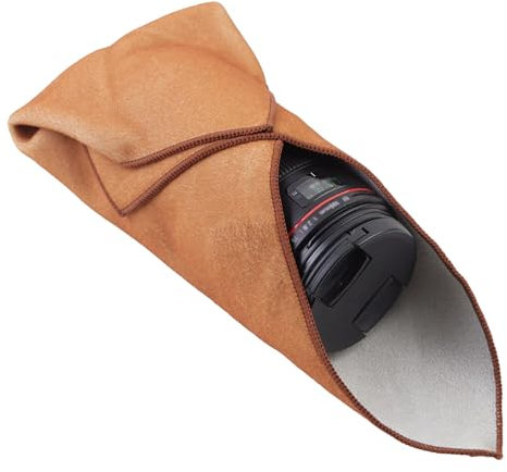 SEABABOO Einschlagtuch Kamera Schutzhülle 45x45CM Kamera Einschlagtuch Faltbar Kamera Objektiv Schutzhülle Anti-Bumping Anti-Friction Schutzhülle Protective Wrap für Fotoausrüstung (Khakifarben, M)