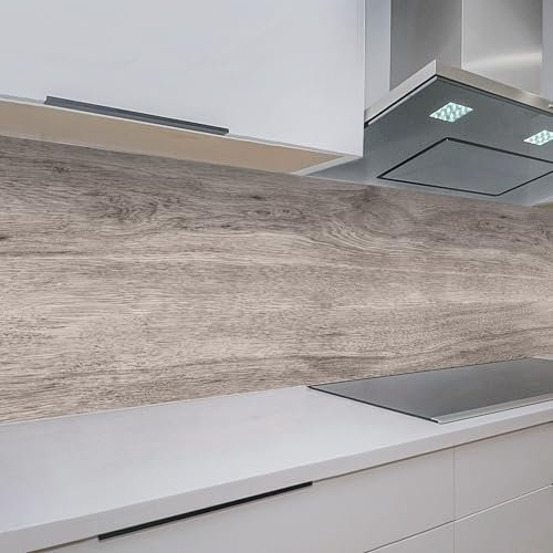Rodnik Küchenrückwand robuste ABS-Kunststoff Platte Monolith in Deluxe Qualität, Direktdruck. MOTIVAUSWAHL (Holz, 60x400 cm)