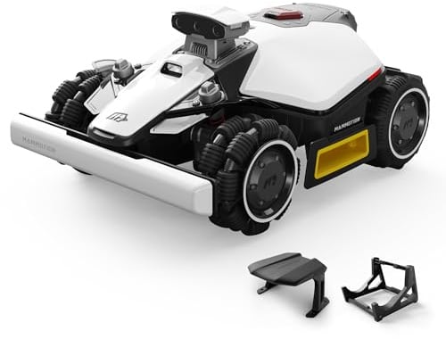 MAMMOTION LUBA Mini 2 AWD 1000 Robot Tondeuse | AI Vision à Tri-Caméra & Positionnement NetRTK, Auto Cartographie, DropMow, Pentes 80 %, Hauteur de Coupe 20-65mm