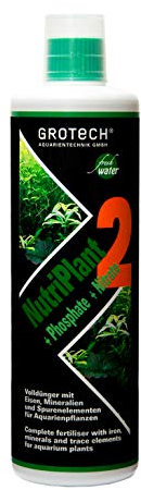 NutriPlant 2 / + Nitrate + Phosphate 250ml - Volldünger mit Eisen, Mineralien und Spurenelementen für Aquarienpflanzen.