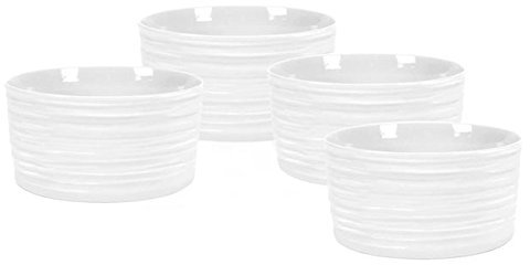 Sophie Conran for Portmeirion Porcelain Ramekins 9cm, White 4 per pack