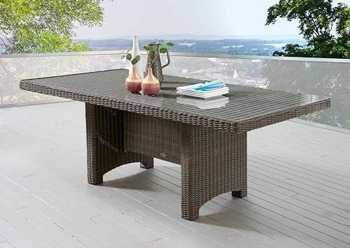 Destiny Gartentisch Luna 200x100x75cm rechteckig, Vintage braun